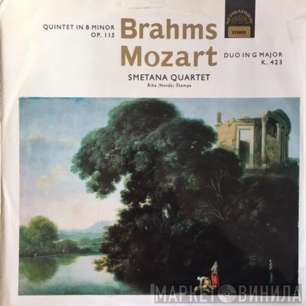 Johannes Brahms, Wolfgang Amadeus Mozart, Smetana Quartet - Quintet In B Minor Op. 115 / Duo In G Major K. 423
