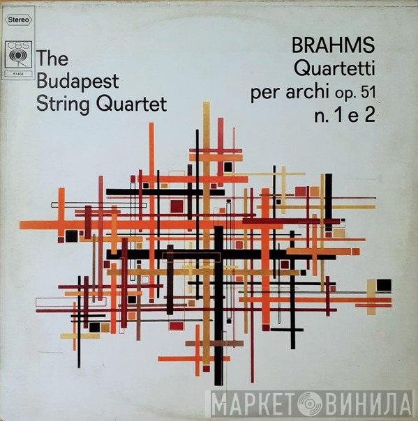 Johannes Brahms, Budapest String Quartet - Quartetti Per Archi Op. 51 N. 1 E 2