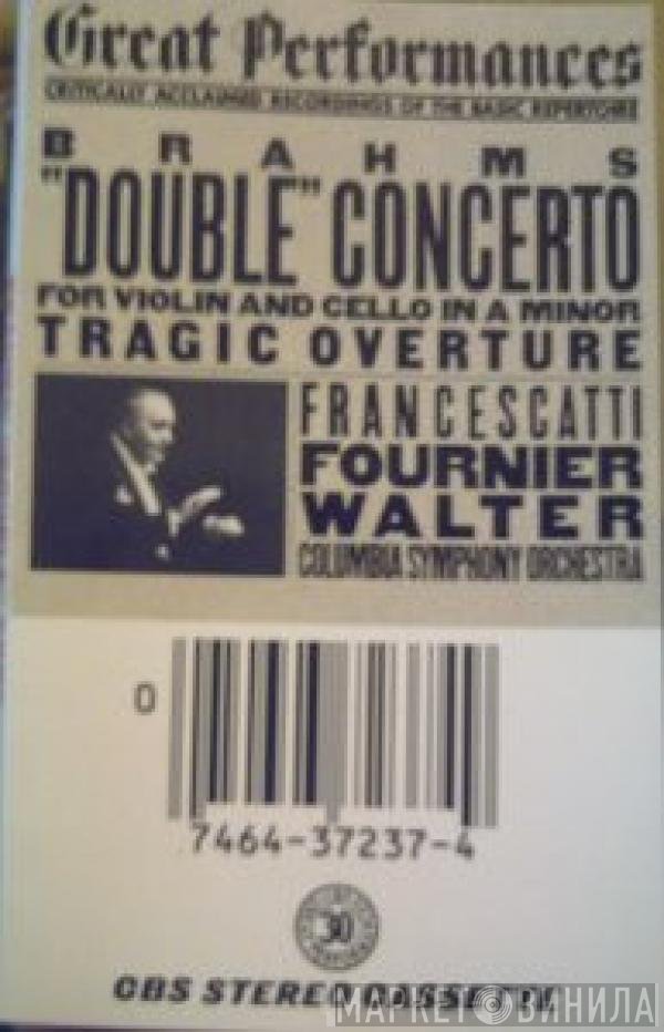 Johannes Brahms - Zino Francescatti, Pierre Fournier, Bruno Walter, Columbia Symphony Orchestra  - Double Concerto