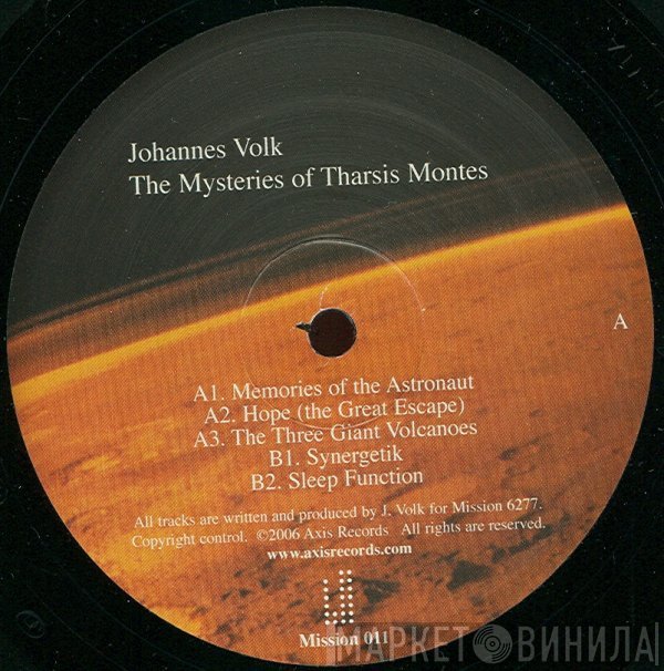 Johannes Volk - The Mysteries Of Tharsis Montes
