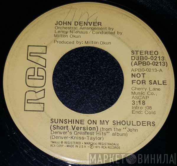 John Denver - Sunshine On My Shoulders
