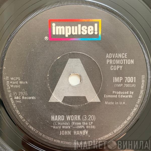 John Handy  - Hard Work