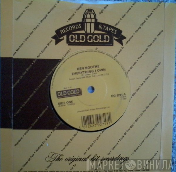John Holt, Ken Boothe - Everything I Own / Help Me Through The Night