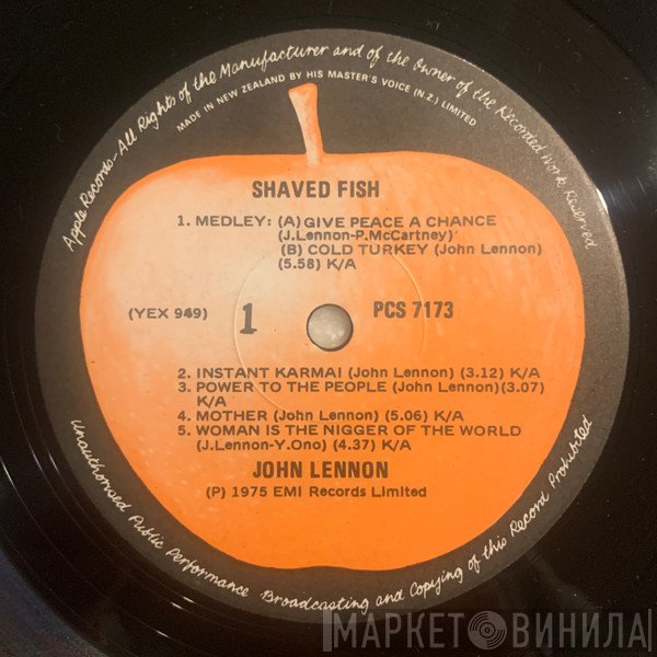 John Lennon / The Plastic Ono Band  - Shaved Fish