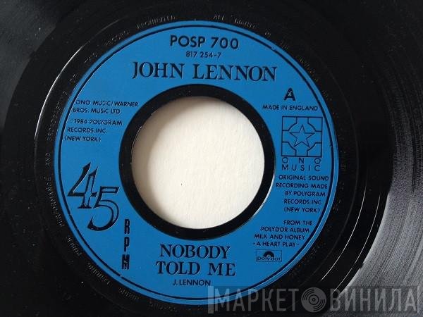 John Lennon - Nobody Told Me