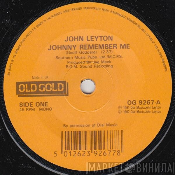 John Leyton - Johnny Remember Me / Wild Wind