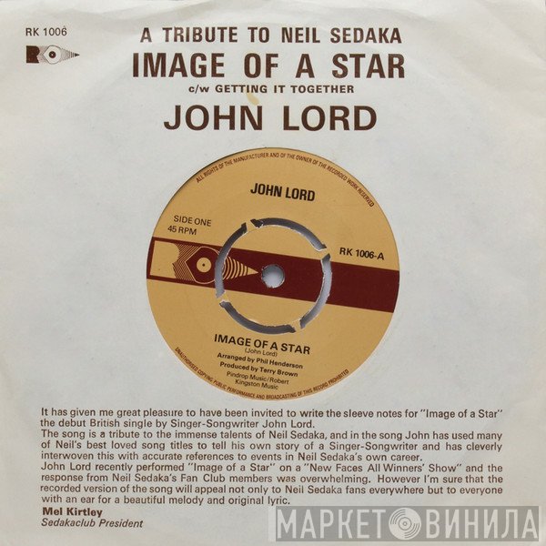 John Lord - Image Of A Star