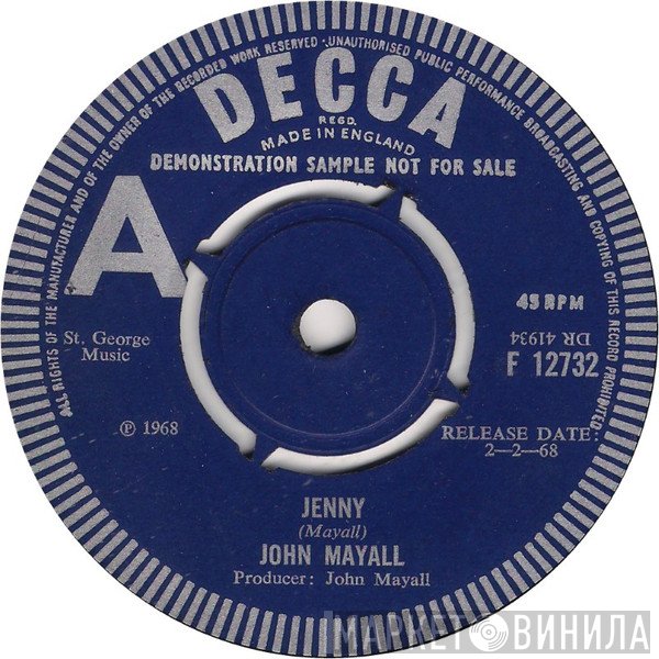 John Mayall - Jenny / Picture On The Wall