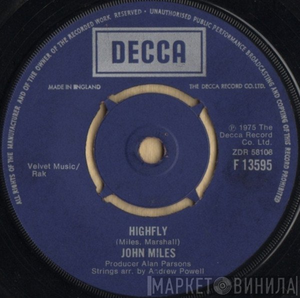 John Miles - Highfly / There's A Man Behind The Guitar