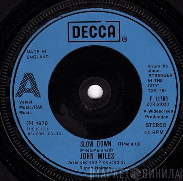John Miles - Slow Down