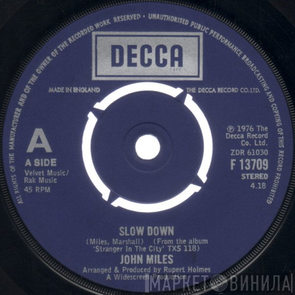 John Miles - Slow Down
