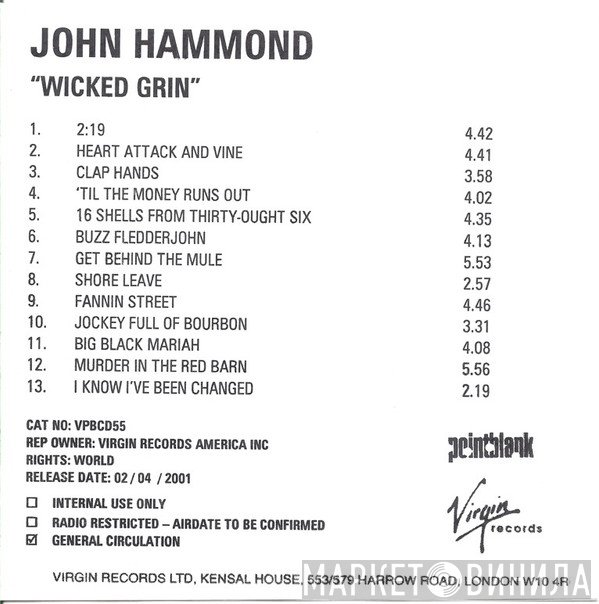 John Paul Hammond - Wicked Grin