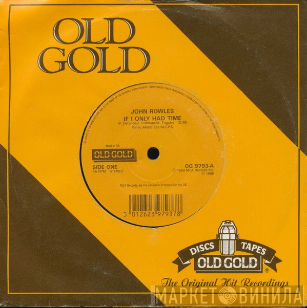 John Rowles - If I Only Had Time