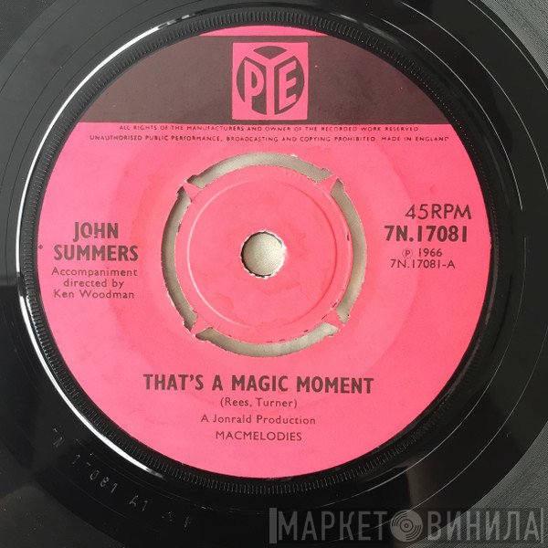 John Summers - That's A Magic Moment