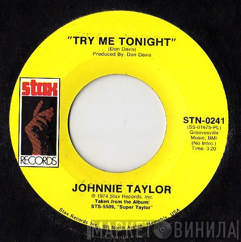 Johnnie Taylor  - Try Me Tonight / Free