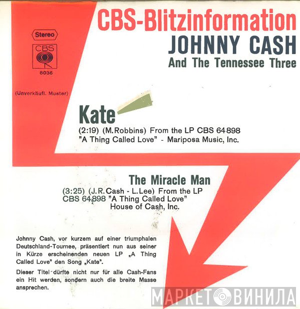 Johnny Cash And The Tennessee Three  - Kate