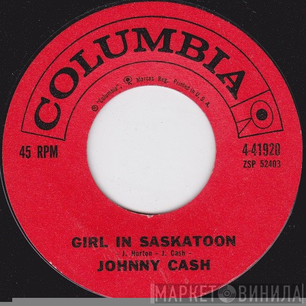 Johnny Cash  - Girl In Saskatoon