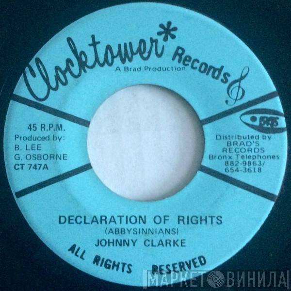 Johnny Clarke  - Declaration Of Rights