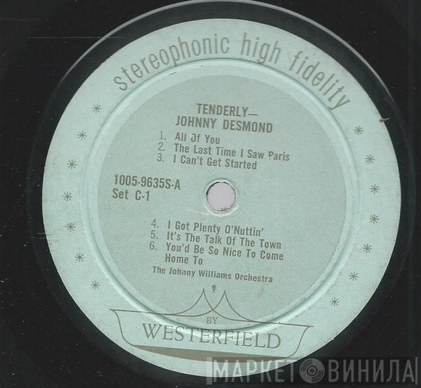 Johnny Desmond With Johnny Williams And His Orchestra  - Tenderly