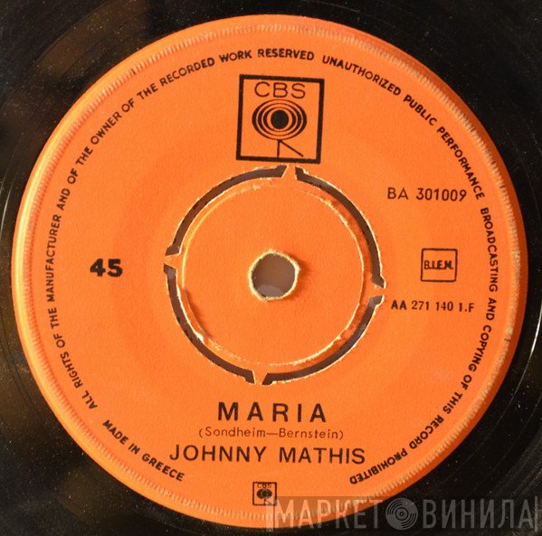Johnny Mathis  - Maria / One Starry Night