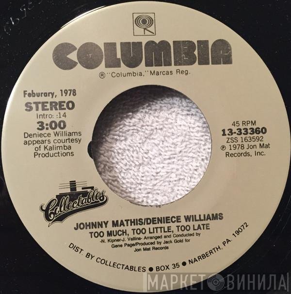 Johnny Mathis, Deniece Williams - Too Much, Too Little, Too Late