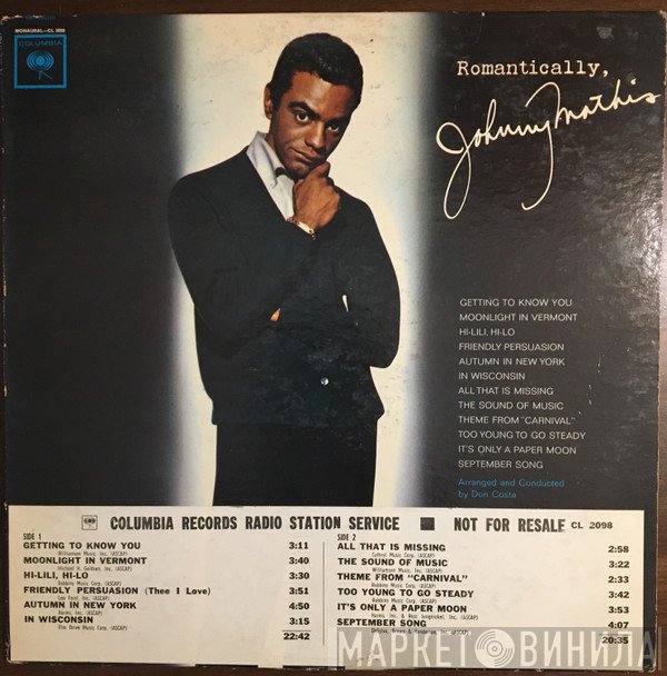 Johnny Mathis  - Romantically