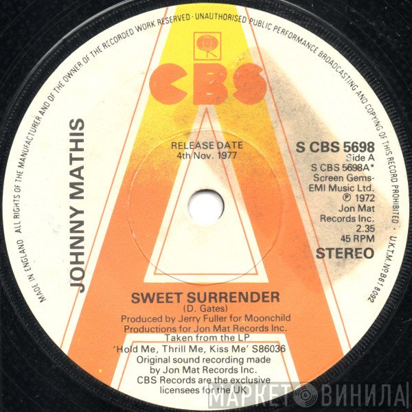 Johnny Mathis - Sweet Surrender