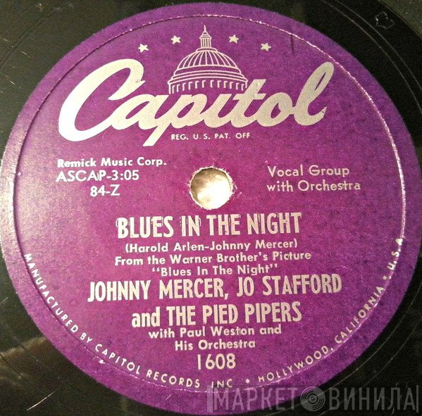 Johnny Mercer, Jo Stafford & The Pied Pipers  - Blues In The Night / Candy