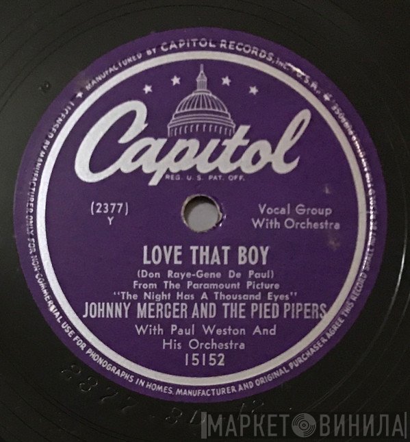 Johnny Mercer - Love That Boy / Louisville Lou