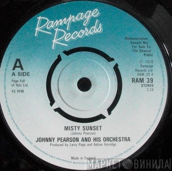 Johnny Pearson & His Orchestra - Misty Sunset / First Love
