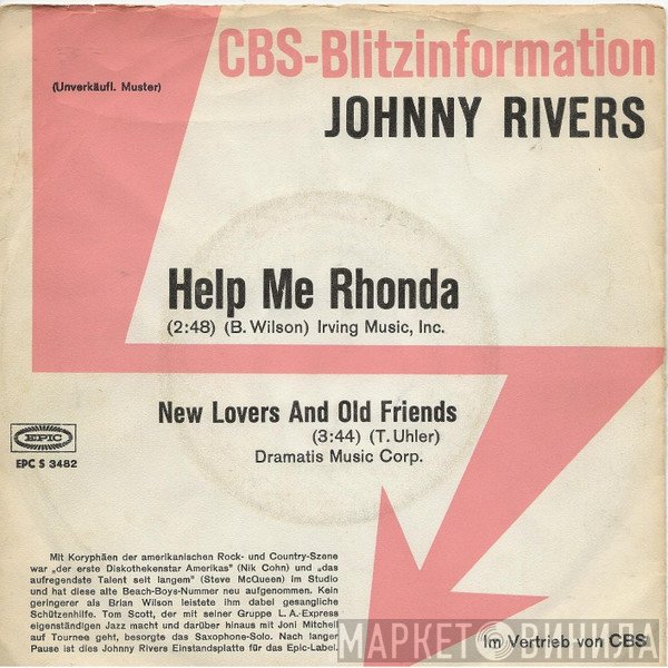 Johnny Rivers  - Help Me Ronda