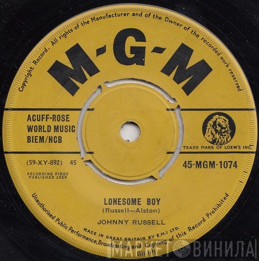 Johnny Russell  - Lonesome Boy / Baby Won't You Tell Me So