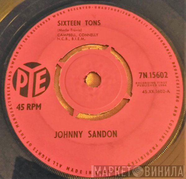 Johnny Sandon - Sixteen Tons / The Blizzard