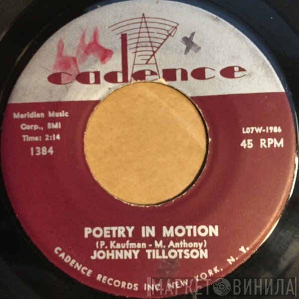 Johnny Tillotson  - Poetry In Motion / Princess, Princess