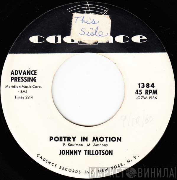 Johnny Tillotson  - Poetry In Motion / Princess, Princess