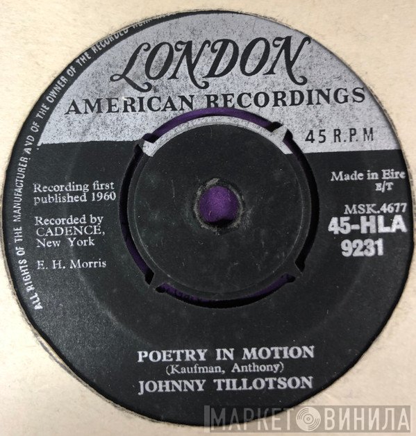 Johnny Tillotson  - Poetry In Motion
