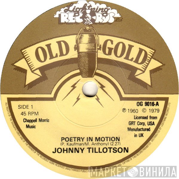 Johnny Tillotson - Poetry In Motion