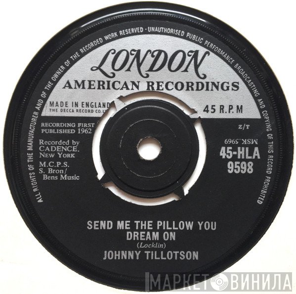 Johnny Tillotson - Send Me The Pillow You Dream On