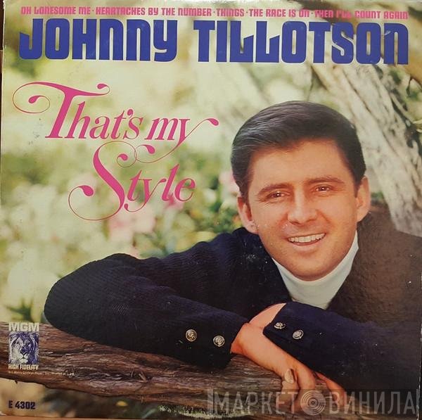 Johnny Tillotson  - That's My Style