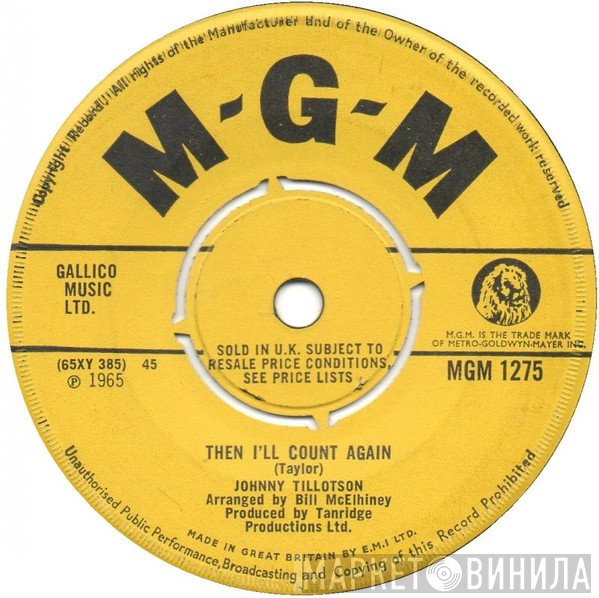 Johnny Tillotson - Then I'll Count Again