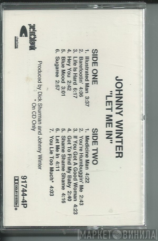 Johnny Winter  - Let Me In