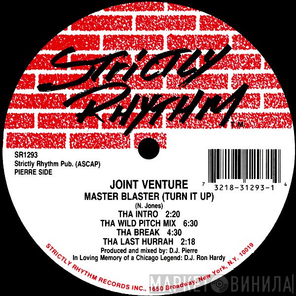 Joint Venture - Master Blaster (Turn It Up) / Somewhere In Space