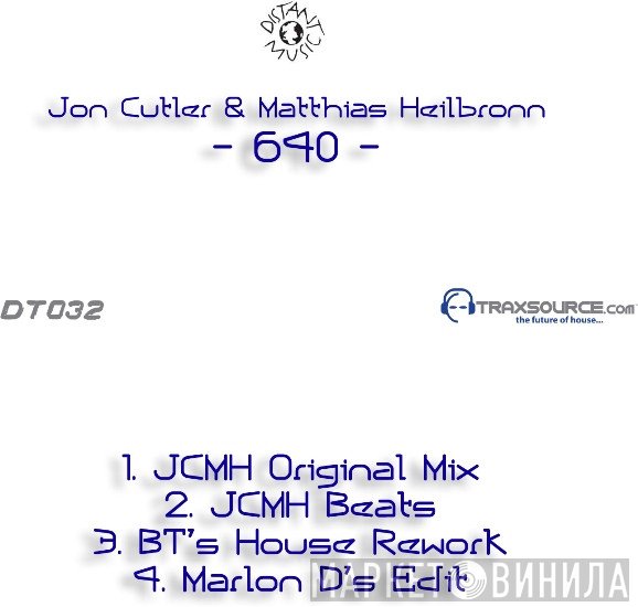 Jon Cutler & Matthias Heilbronn  - 640