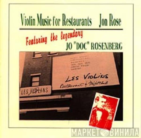 Jon Rose - Violin Music For Restaurants