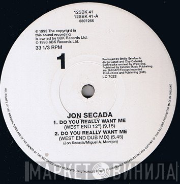 Jon Secada - Do You Really Want Me (Todd Terry & West End Mixes)