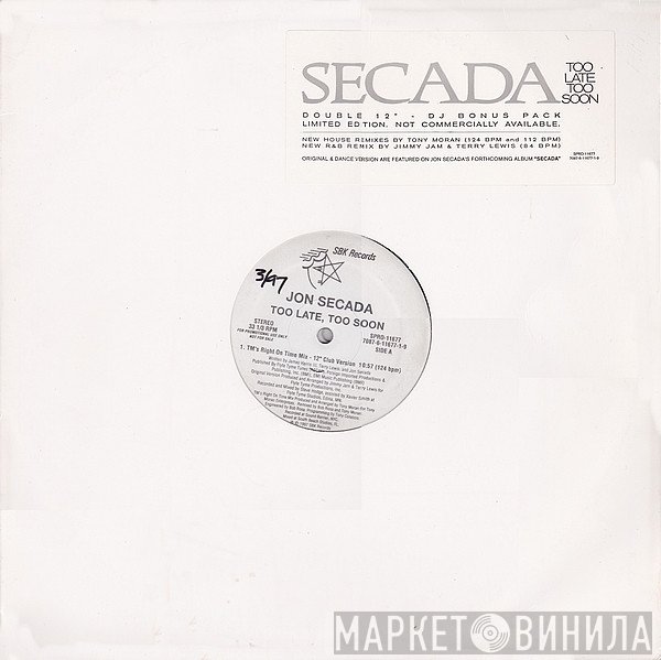 Jon Secada - Too Late, Too Soon