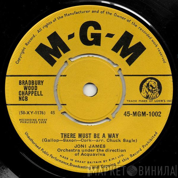 Joni James - There Must Be A Way / I'm Sorry For You, My Friend