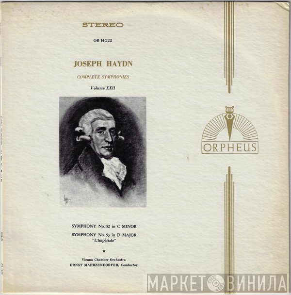 Joseph Haydn / Wiener Kammerorchester, Ernst Märzendorfer  - Complete Symphonies Volume XXII