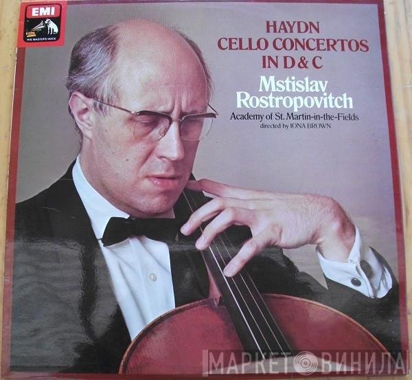 Joseph Haydn, Mstislav Rostropovich, The Academy Of St. Martin-in-the-Fields Directed By Iona Brown  - Cello Concertos In D & C
