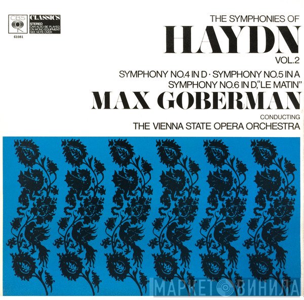 Joseph Haydn, Orchester Der Wiener Staatsoper, Max Goberman - The Symphonies Of Haydn Vol. 2